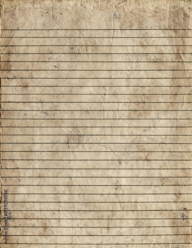 Faded vintage journal page background