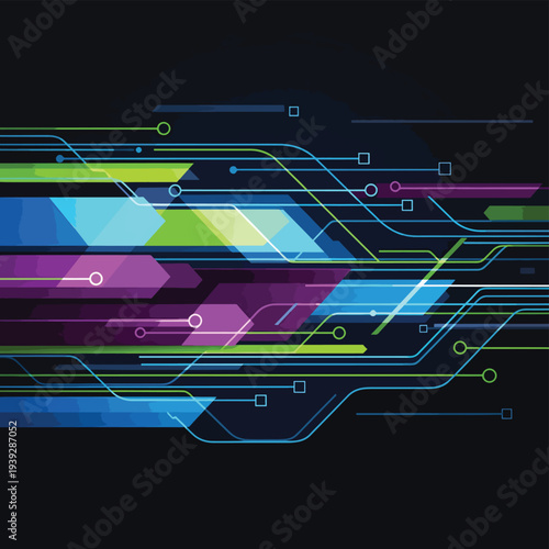 Futuristic Circuit Board Design