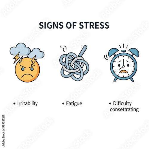 Signs of Stress Infographic