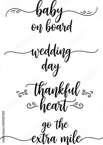 Elegant calligraphy phrases for various occasions and sentiments