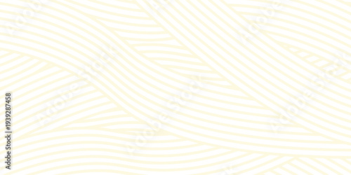 Yellow instant noodles, pasta, and spaghetti textures with geometric wavy lines. Ramen and pasta vector patterns.