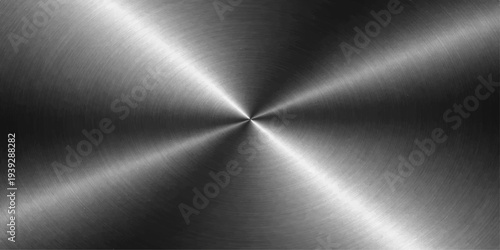 A polished silver brushed metal plate texture features a shiny metallic surface with light gray reflections on an industrial stainless steel sheet material