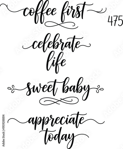 Handwritten quotes on a white background, perfect for motivational posters