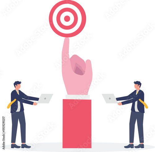 Professional Working Under Giant Support Target