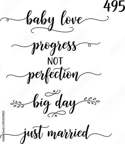 Beautifully scripted phrases for special moments in life and milestones