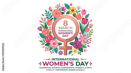 International Womens Day Logo Design.