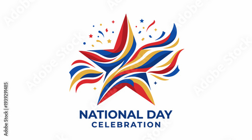 National Day Celebration Star Emblem.