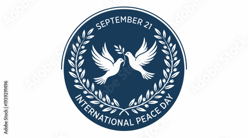 International Peace Day Logo Symbol.