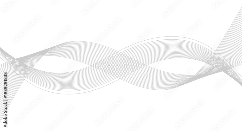 Fototapeta premium White ribbon twisted and turned.