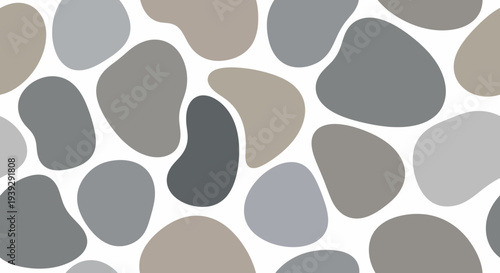 Gray and beige rounded stones pattern.