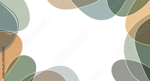 Colorful overlapping circles design element.