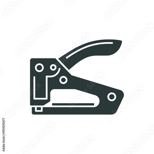 Black and white of a stapler office tool