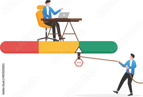 Professional Pulling Progress Meter for Remote Work