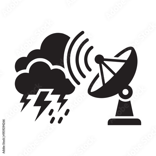 Thunderstorm Detection and Weather Radar Icon

