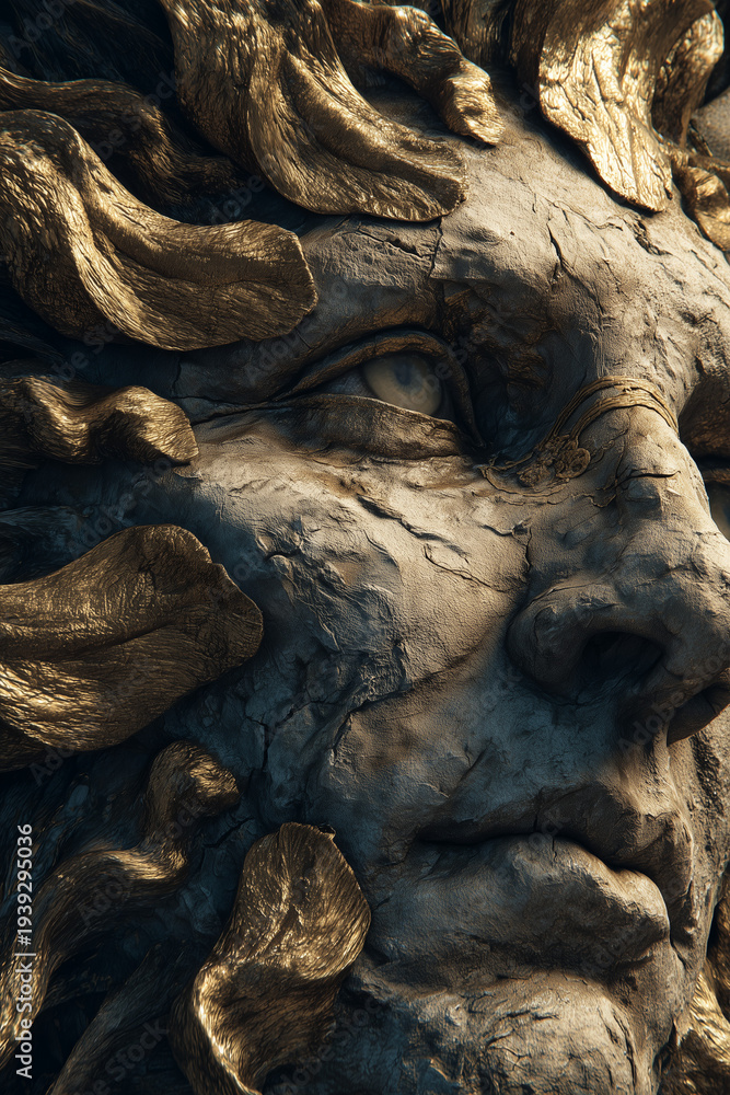 Obraz premium ancient statue face
