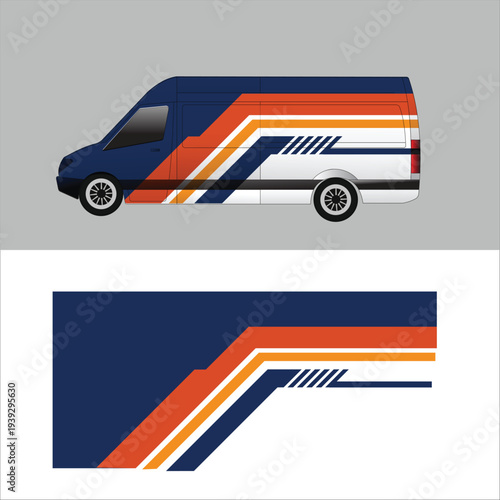 vector design decal wrap body car van cargo company delivery
