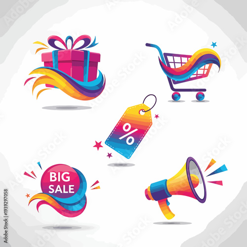 Big Sale Shopping Icons