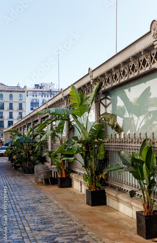 Wallpaper Mural Modernist wrought iron market hall in El Eixample in Barcelona, Catalonia, Spain, Europe Torontodigital.ca