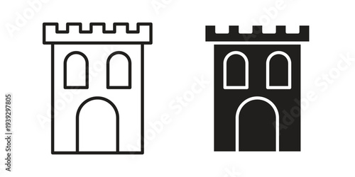 Palace icons for templates, web design and infographics