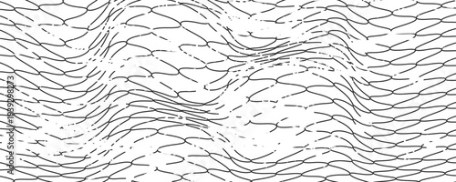 Black snake skin pattern isolated on white background  modern illustration eps 10