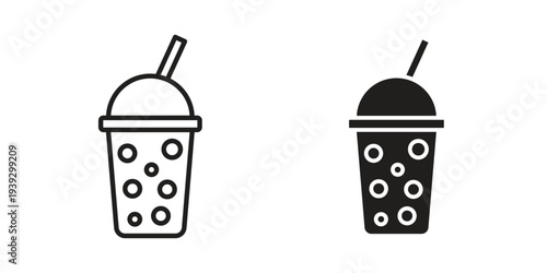 Smoothies icons for templates, web design and infographics