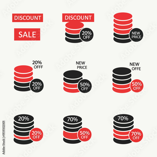 Discount Sale Signs for Shopping