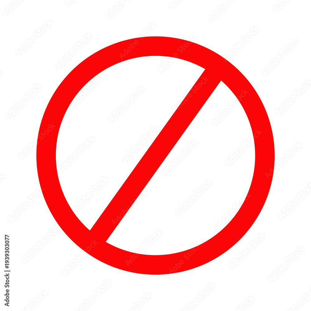 Obraz premium prohibition sign design image