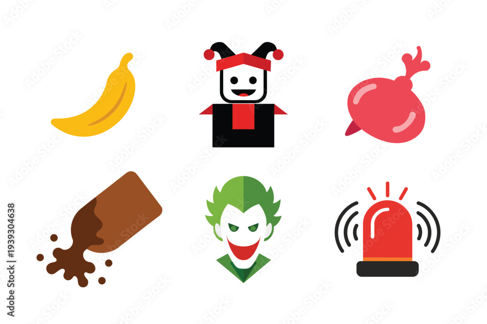 Naklejka premium April Fools Day Vector Bundle