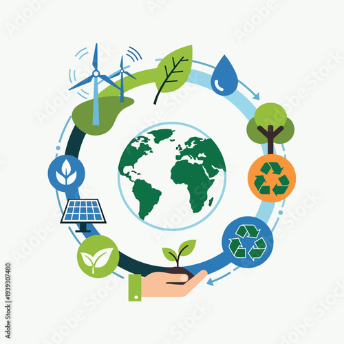 Sustainable Earth with Renewable Energy