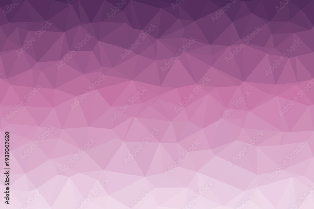 Obraz premium A captivating low poly surface transitions smoothly from deep purple to a soft light pink
