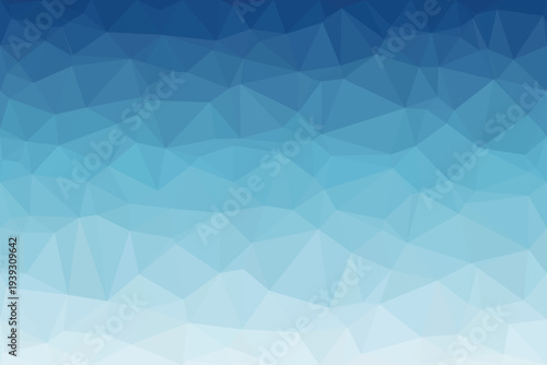 A refreshing geometric low poly pattern showcases a captivating gradient from deep sky blue to light aqua