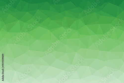 A refreshing green gradient flows from lush forest shades to a gentle light spring hue within a geometric pattern