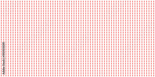 Red color halftone gradient texture. Vanishing cartoon polka dot background. Repeating dotted gradation pattern. Fading comic pop art overlay backdrop. Raster halftone effect wallpaper. Vector