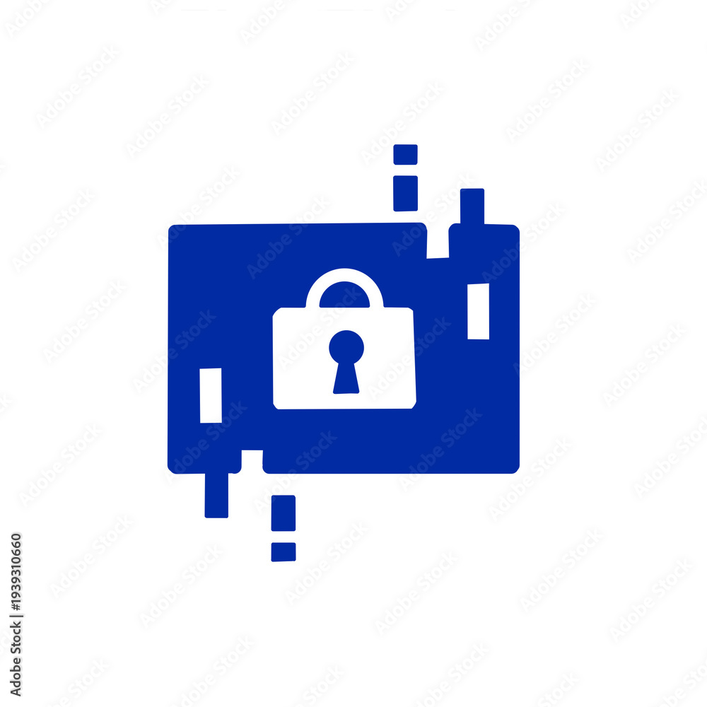Fototapeta premium Security Icons – Authentication & Access Secure Access Device Icon / セキュアアクセス端末アイコン