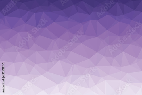 A striking geometric pattern of numerous polygons gradually shifts from a rich violet to a gentle lavender
