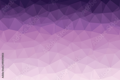 A stunning low poly pattern displays a beautiful gradient from deep violet to soft orchid pink hues