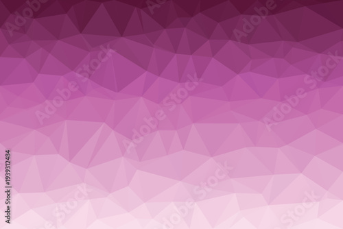 A vibrant color transition from rich magenta to delicate light pink presented in a captivating geometric polygon structure