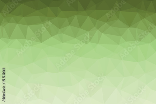A vibrant gradient of green shades creates a faceted polygonal pattern, ideal for modern visual presentations