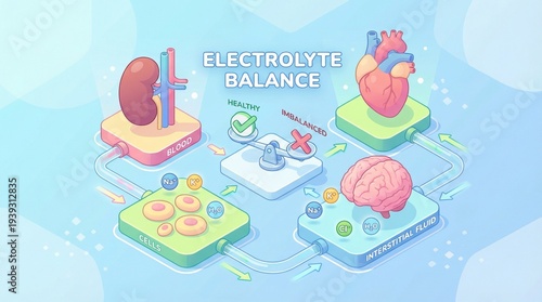 Electrolyte Balance Explained Understanding the Crucial Role of Kidneys, Heart, Brain, and Blood Cells