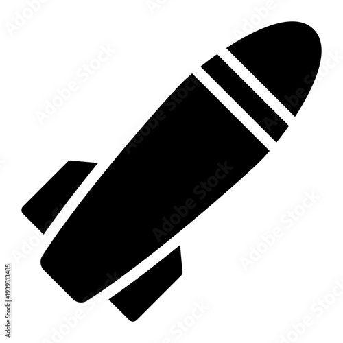 missile glyph icon