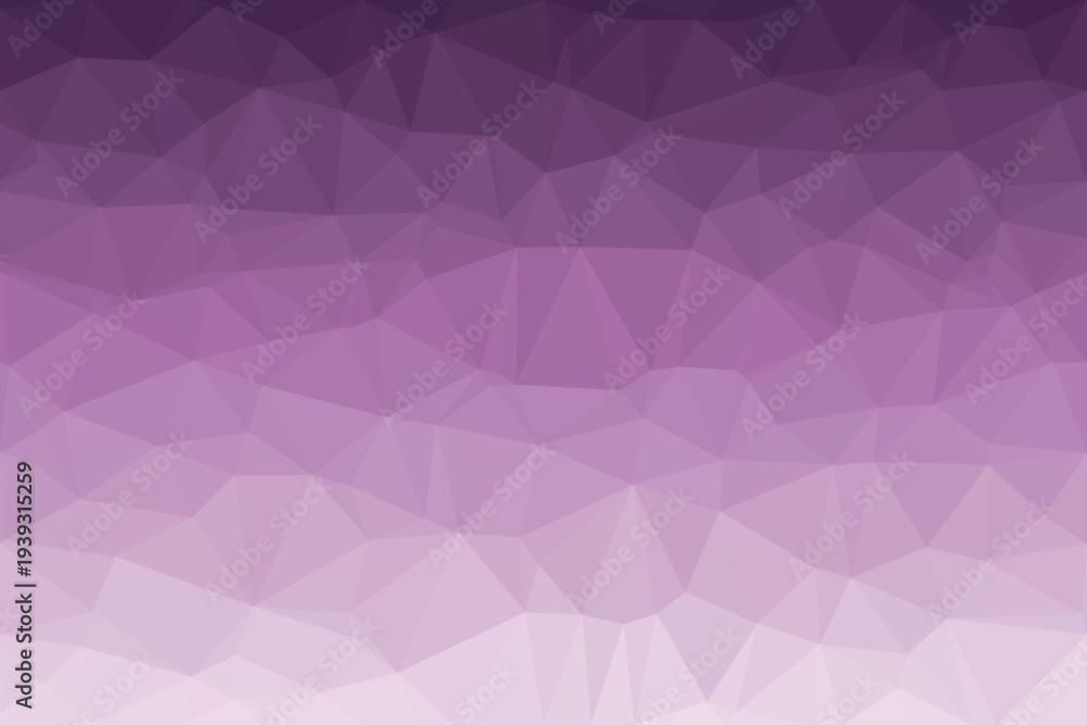 Obraz premium Elegant polygonal pattern displays a smooth gradient moving from rich deep purple to soft pale lavender