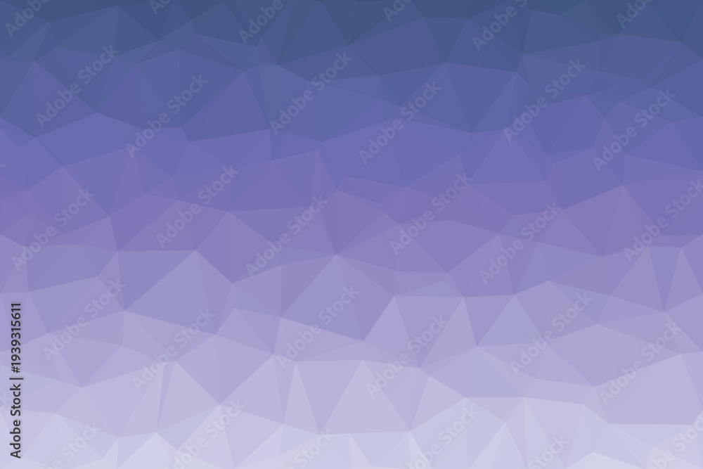 Obraz premium Geometric polygons form a pleasing gradient from deep indigo to soft periwinkle blue