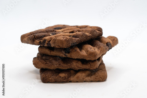 sweets, cookies, white background