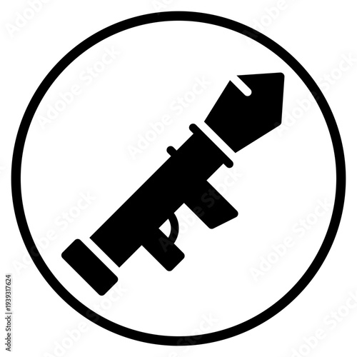 bazooka glyph icon