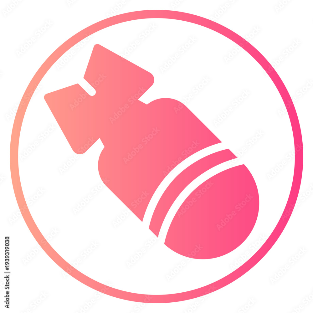 Obraz premium atomic gradient icon