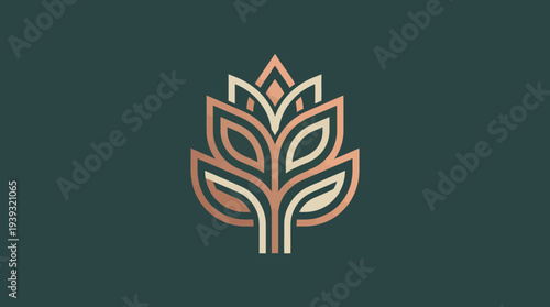 A beautifully designed tree graphic with symbolic leaves representing growth and harmony, ideal for eco-friendly brands and wellness-focused companies.