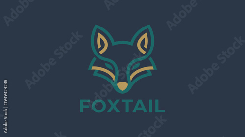 A minimalist logo design of a fox, showcasing a clever blend of simplicity and sophistication, representing agility, wit, and creativity in branding and identity.