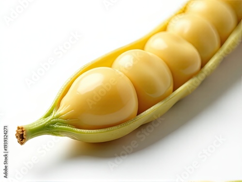A close-up shot of a pod of food on a table, perfect for use in recipes or cooking tutorials