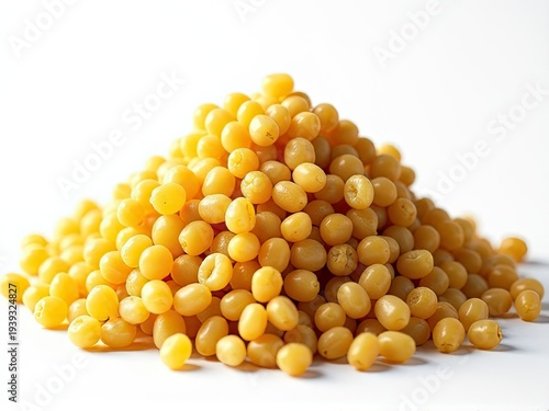 A stack of bright yellow beans, great for illustrations and designs