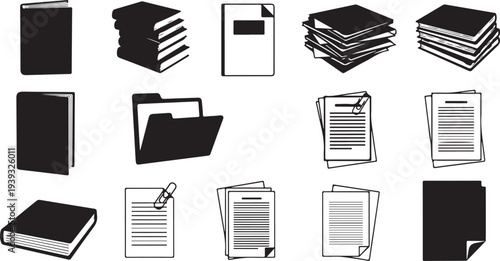 Set of 25 black art and craft icons vector